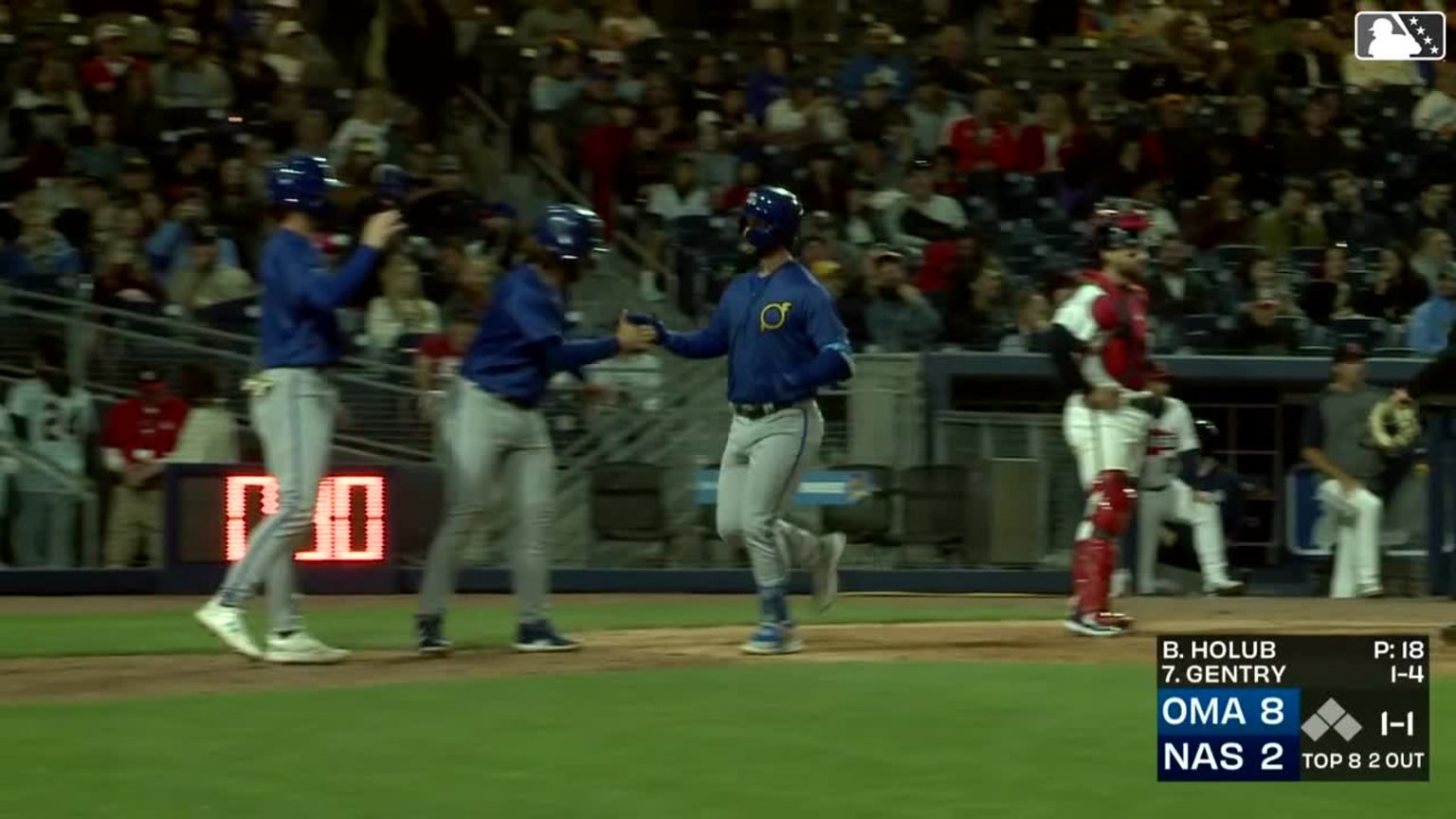 Tyler Gentry's first home run of the year 04/21/2024 Storm Chasers