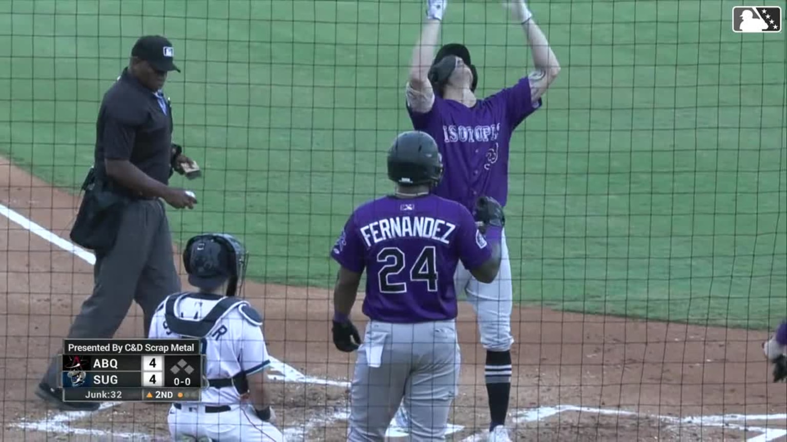 Zac Veen's threerun home run 08/26/2024 Isotopes