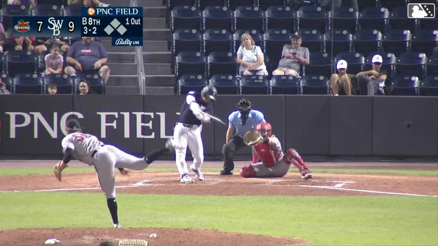 Jasson Domínguez's first triple of the season | 08/28/2024 | RailRiders