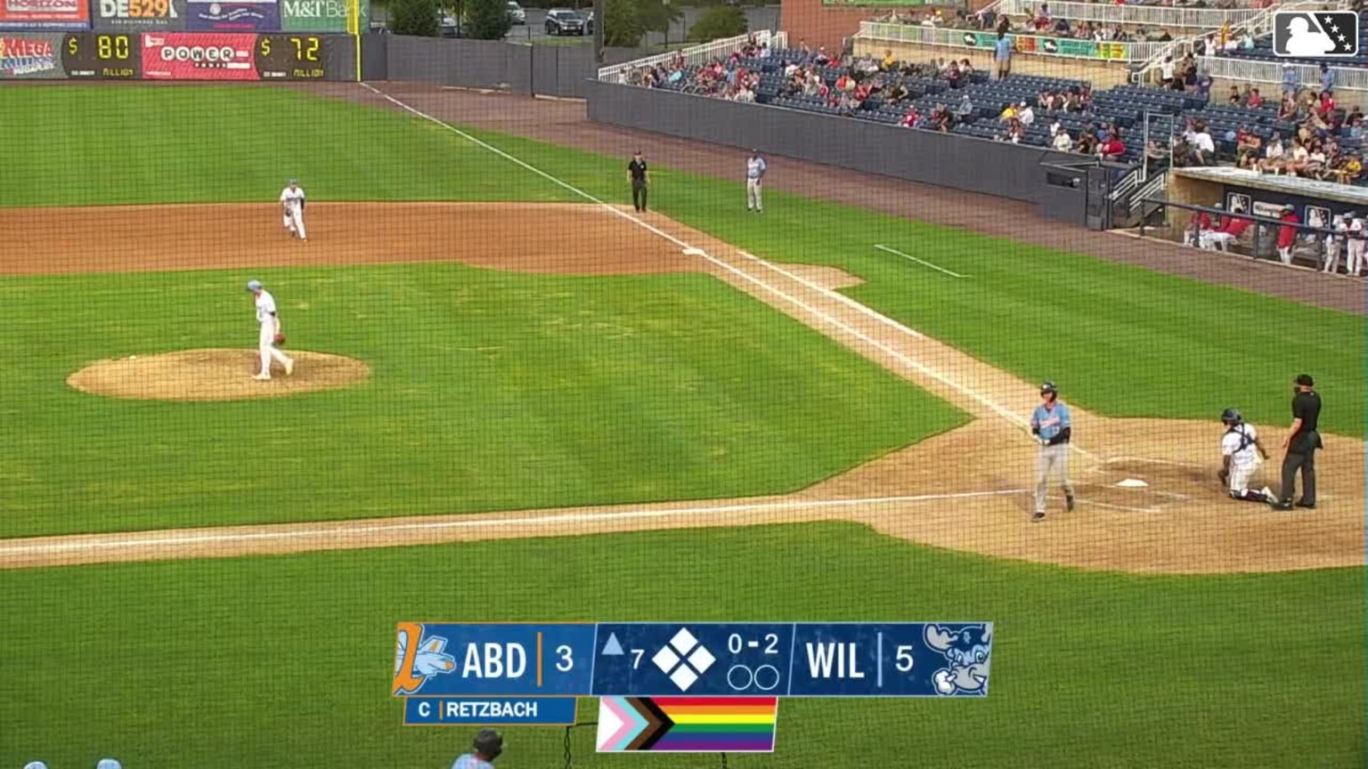 Zach Brzykcy picks up a strikeout 06/22/2024 Blue Rocks