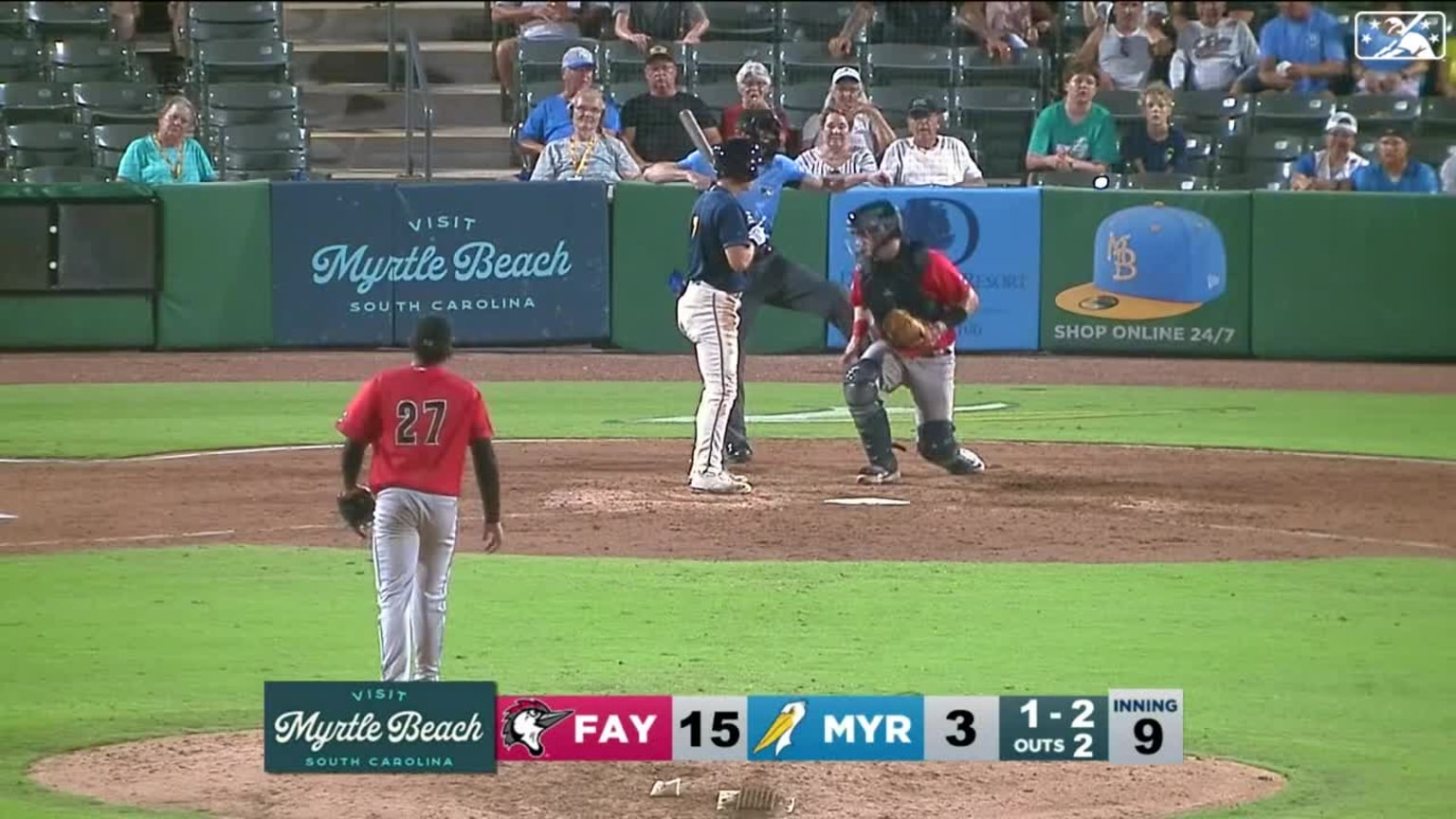 Jose Fleury's 10th strikeout 08/13/2023 Woodpeckers