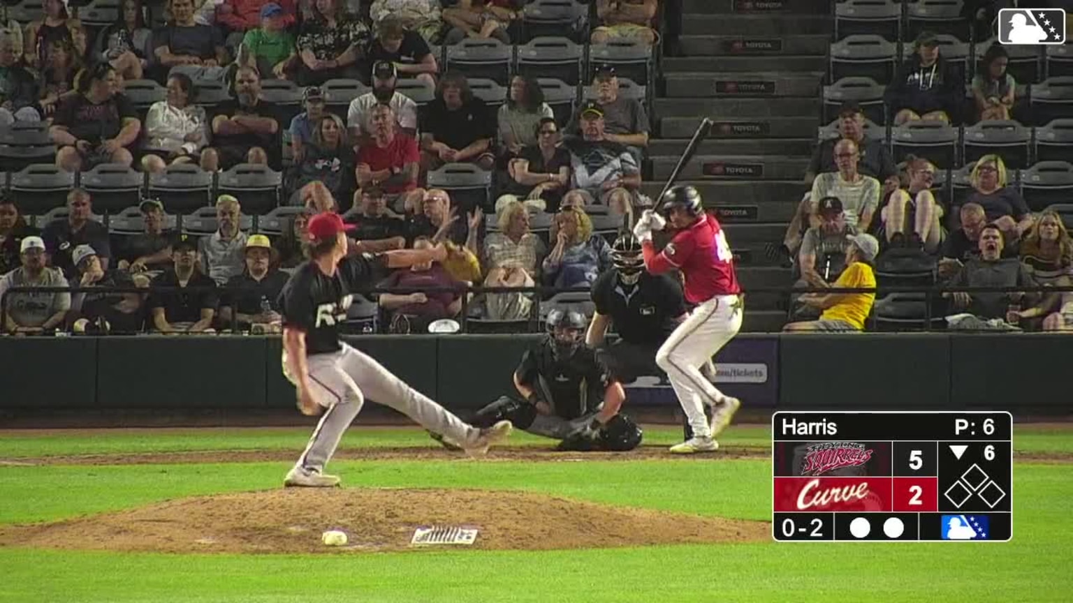 Trent Harris' strikeout in the 6th inning | 09/15/2024 | Flying Squirrels