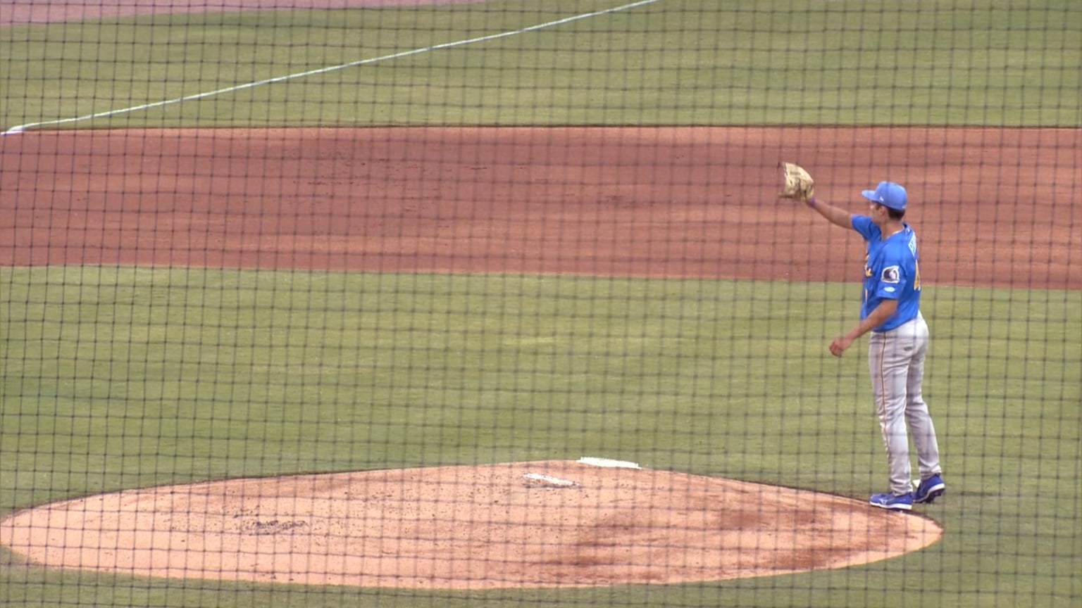 Billy the Marlin gives Lobaton back his bat 