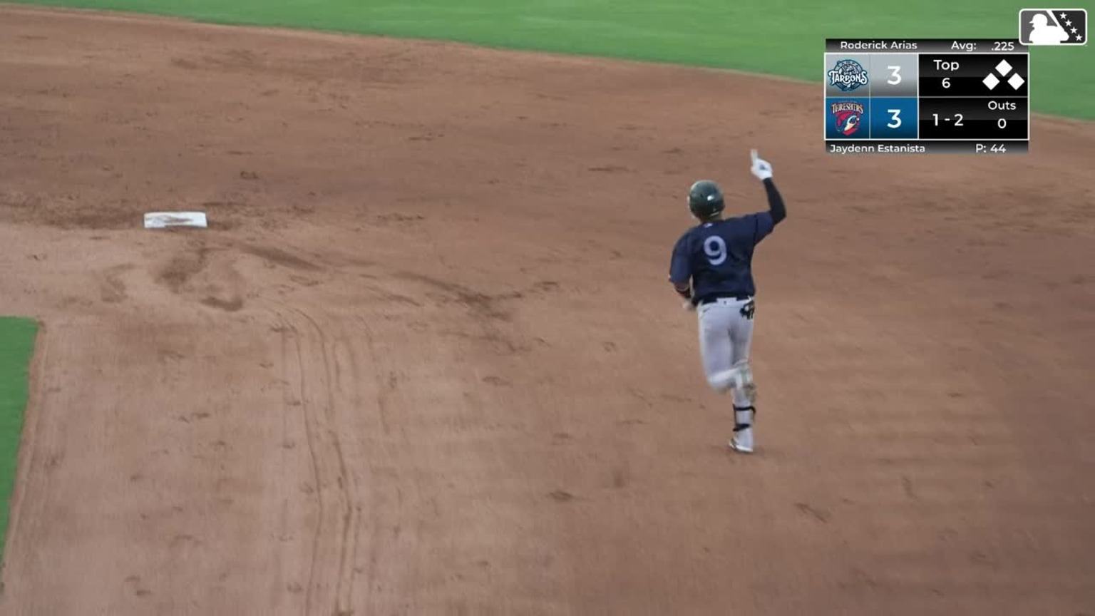 Roderick Arias' solo home run 06/15/2024 Tarpons