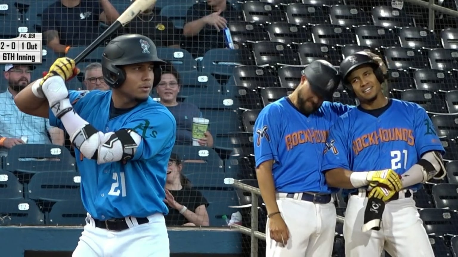 Brayan Buelvas' six RBI game 08/09/2023 RockHounds