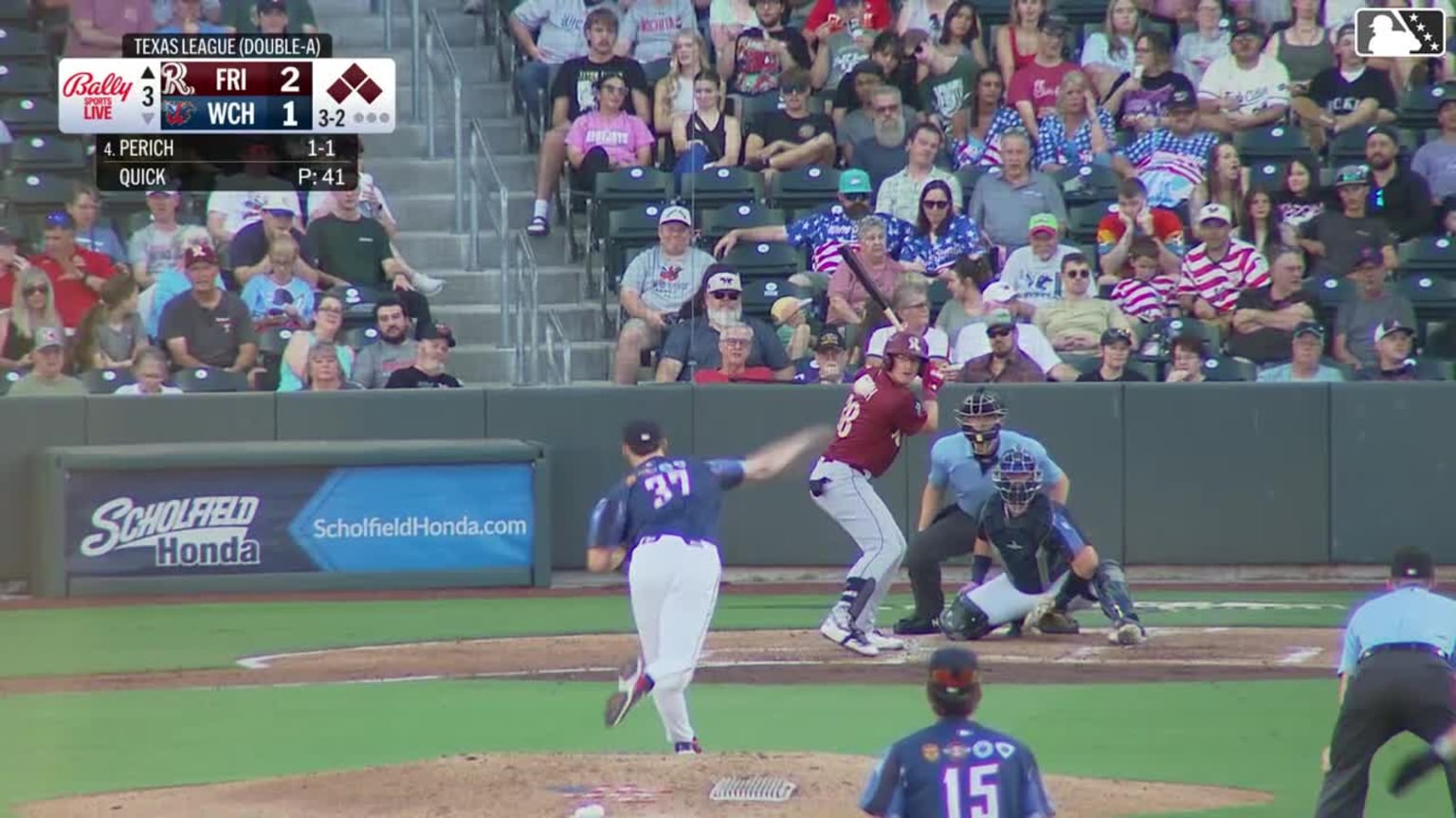 Rafe Perich hits a grand slam (16) to right center field. Sebastian ...