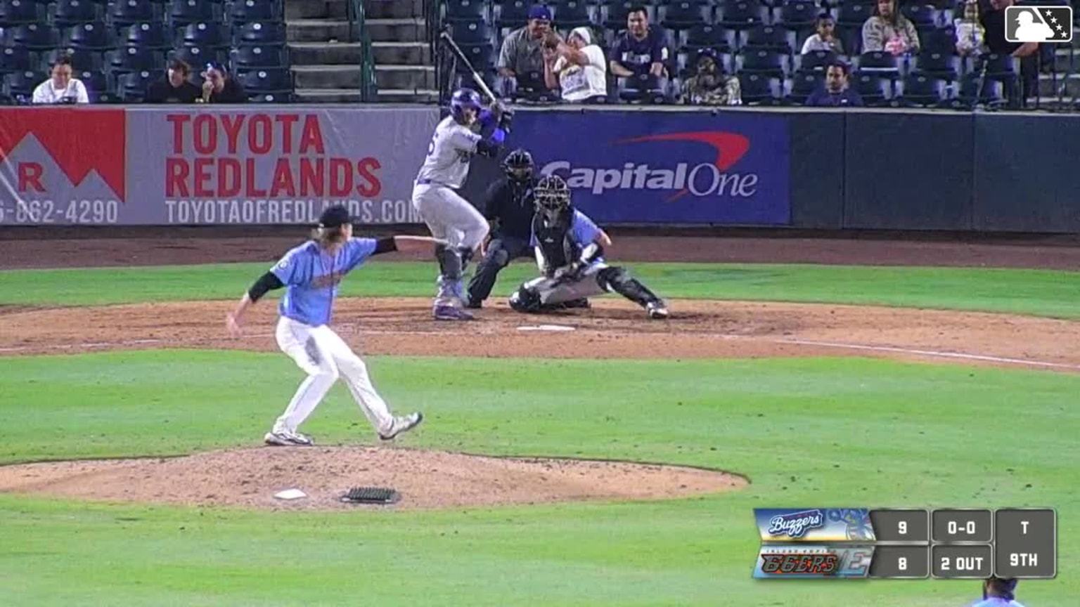 Conner O'Neal singles on a line drive to center fielder Korbyn ...