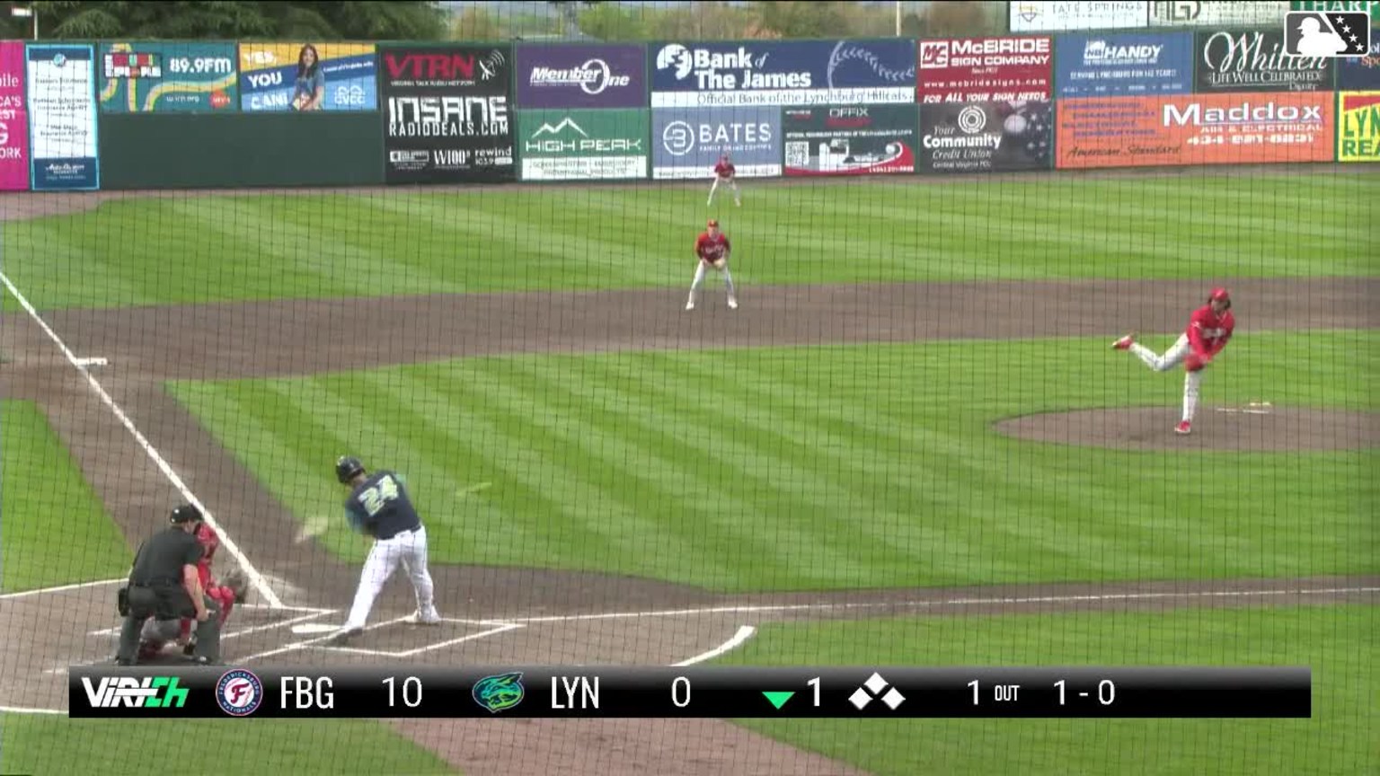 Ralphy Velazquez's first Minor League home run 04/11/2024
