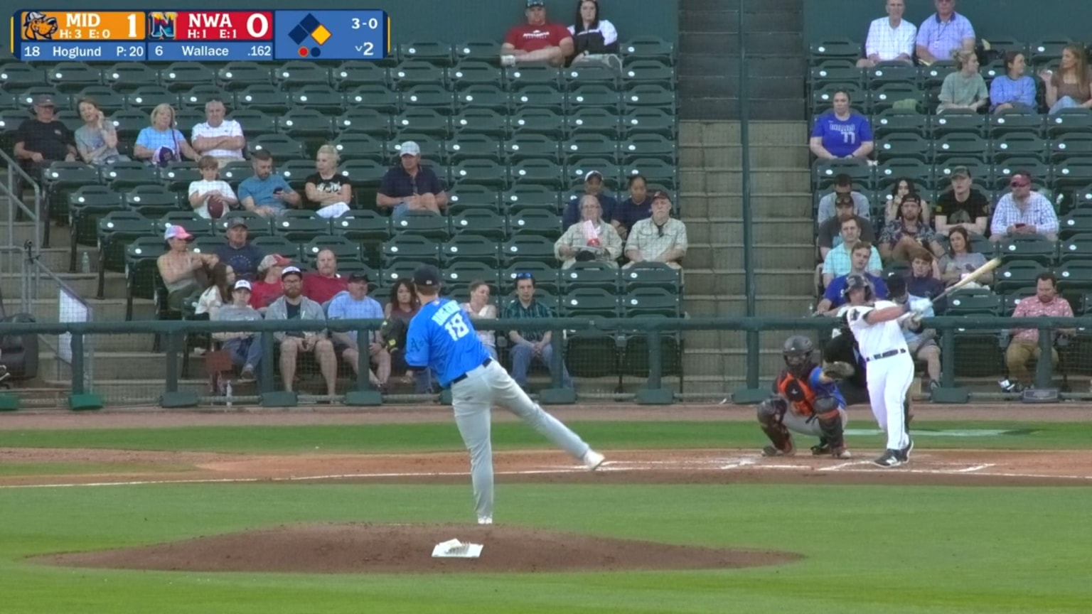 Cayden Wallace Doubles to LF 04/18/2024 Naturals