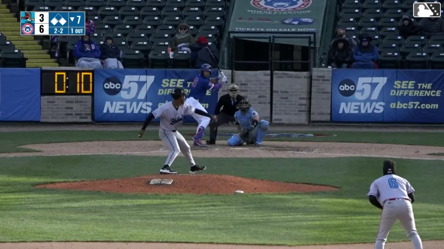 Luis Ramirez In play, run(s) to Owen Ayers | 04/18/2026 | Cubs