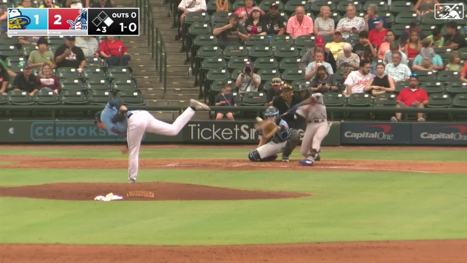 Ryan Bliss' two-run home run | 05/06/2023 | Sod Poodles