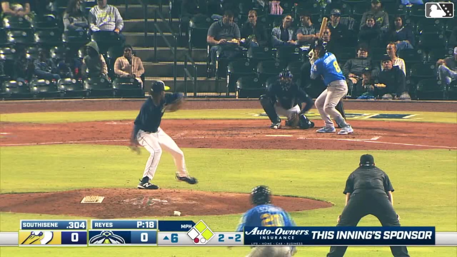 Ty Southisene grounds into a double play, shortstop Yandel Ricardo to ...