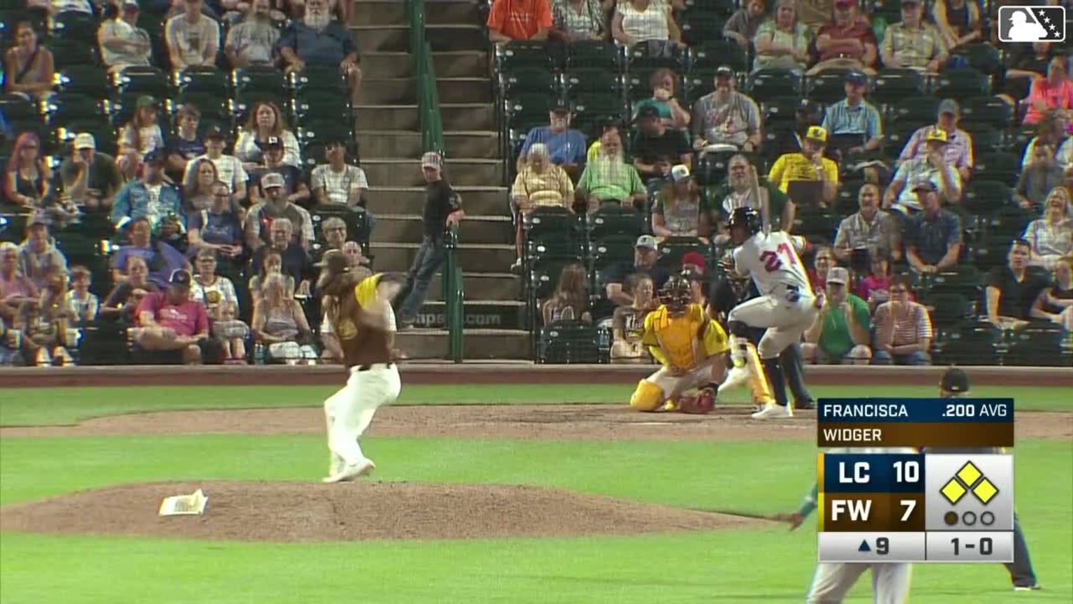 Welbyn Francisca singles on a ground ball to left fielder Justin DeCriscio. Maick Collado scores. Jeffrey Mercedes to 3rd. Tommy Hawke to 2nd.