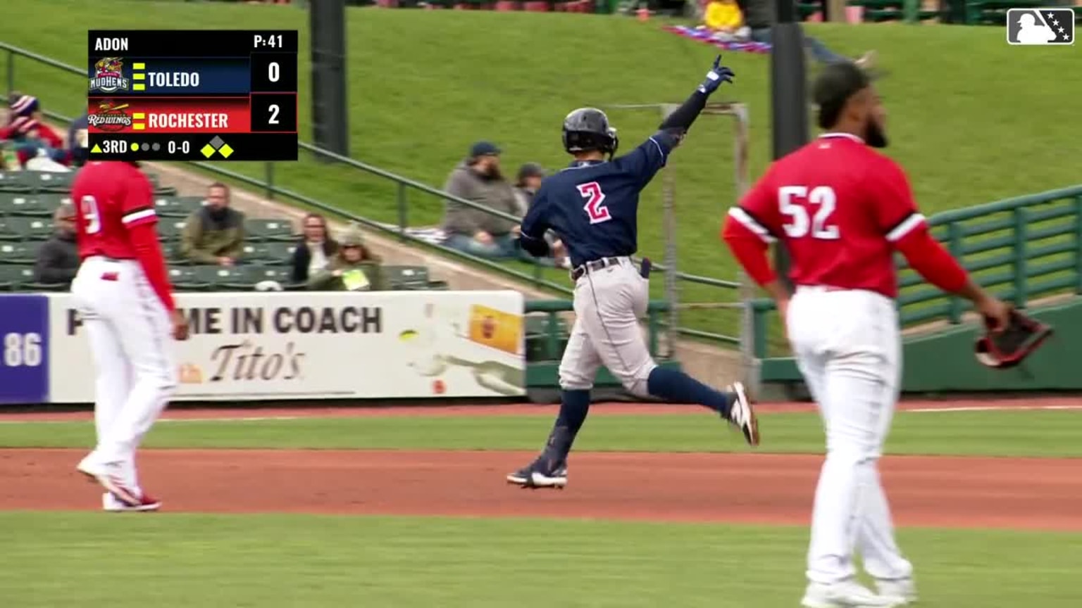 Jace Jung's 444ft. home run 04/21/2024 Mud Hens