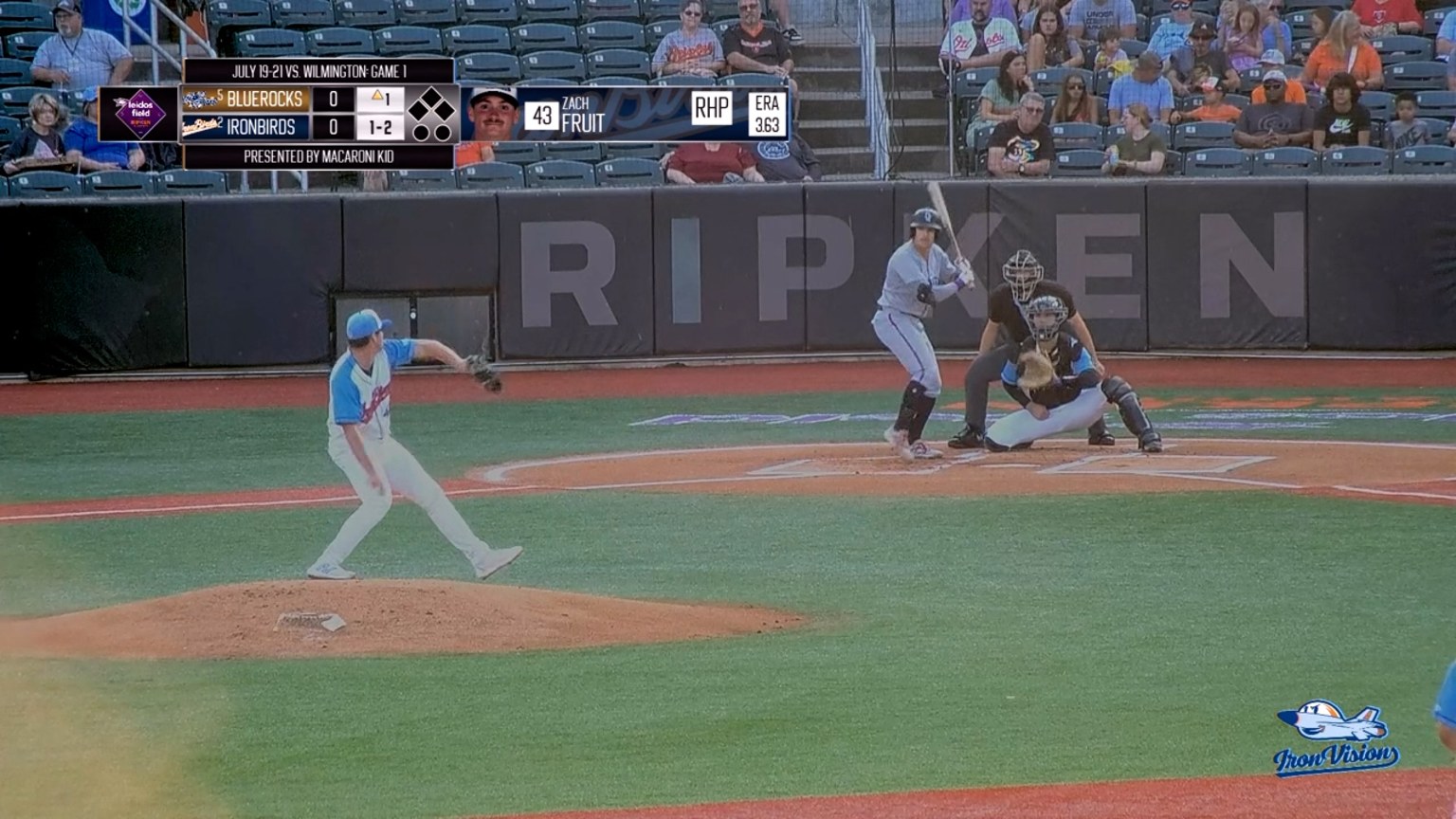 Zach Fruit extends combined nohitter with two Ks 07/20/2024 IronBirds