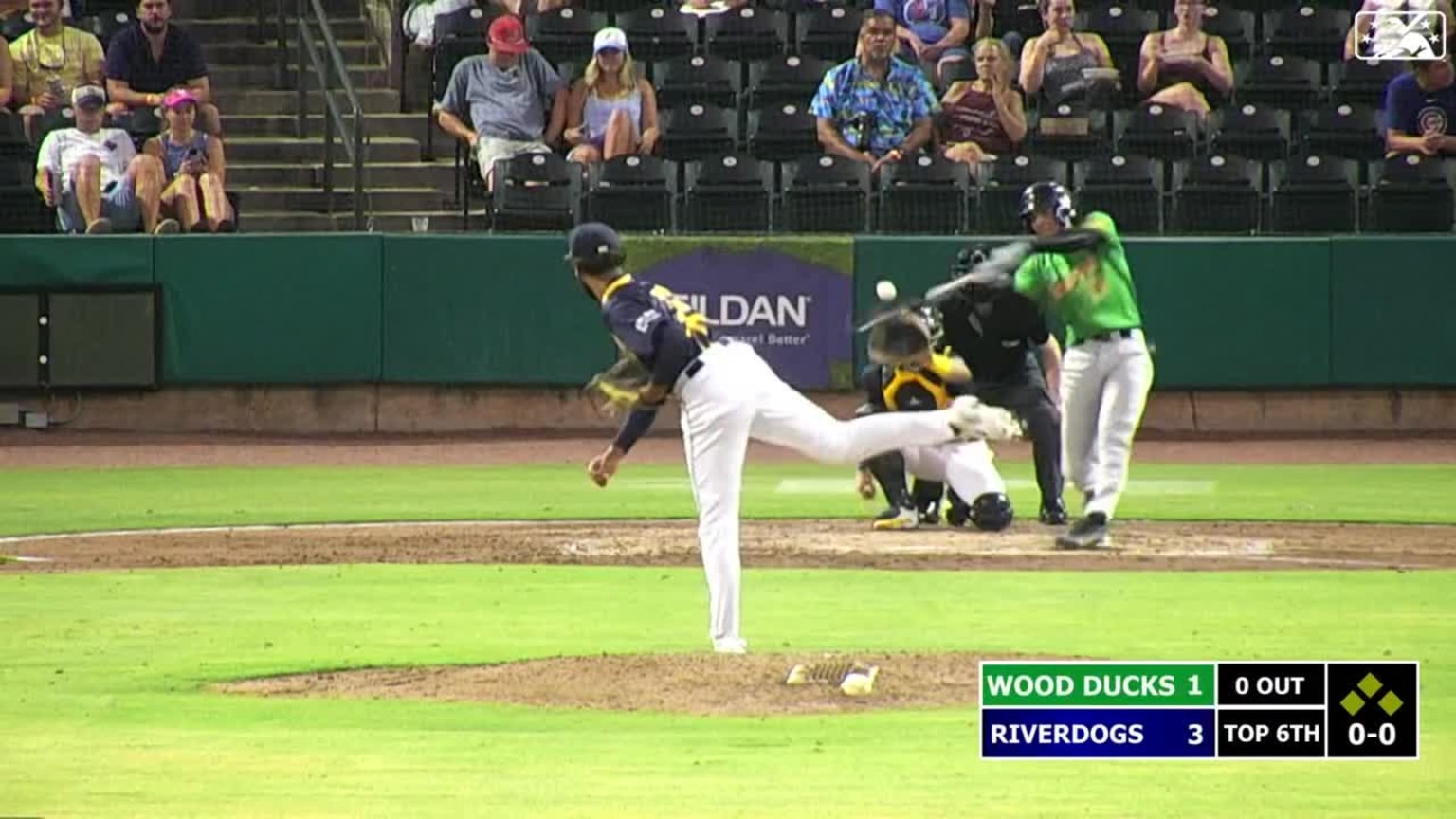 Anthony Gutierrez's solo home run 08/18/2023 Wood Ducks