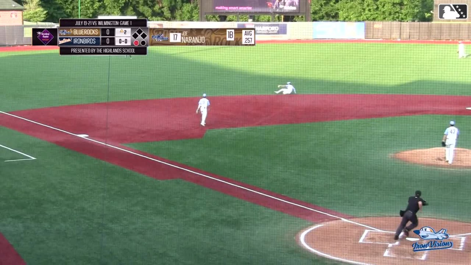 Carter Young makes a sliding stop and throw 07/19/2024
