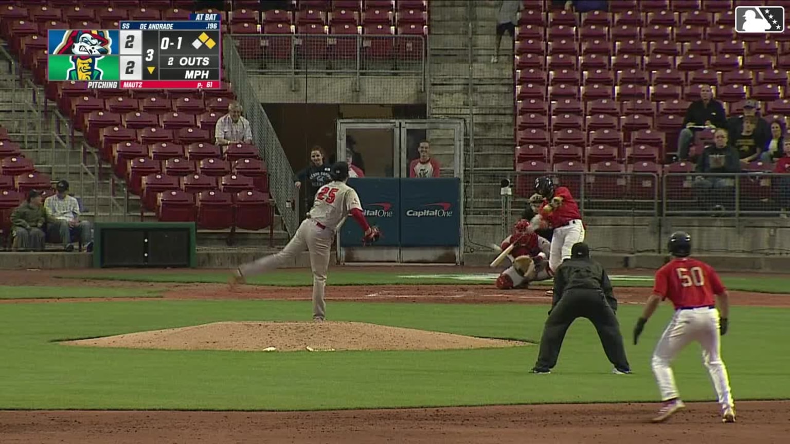 Danny De Andrade's three run homer 05/01/2024 Kernels