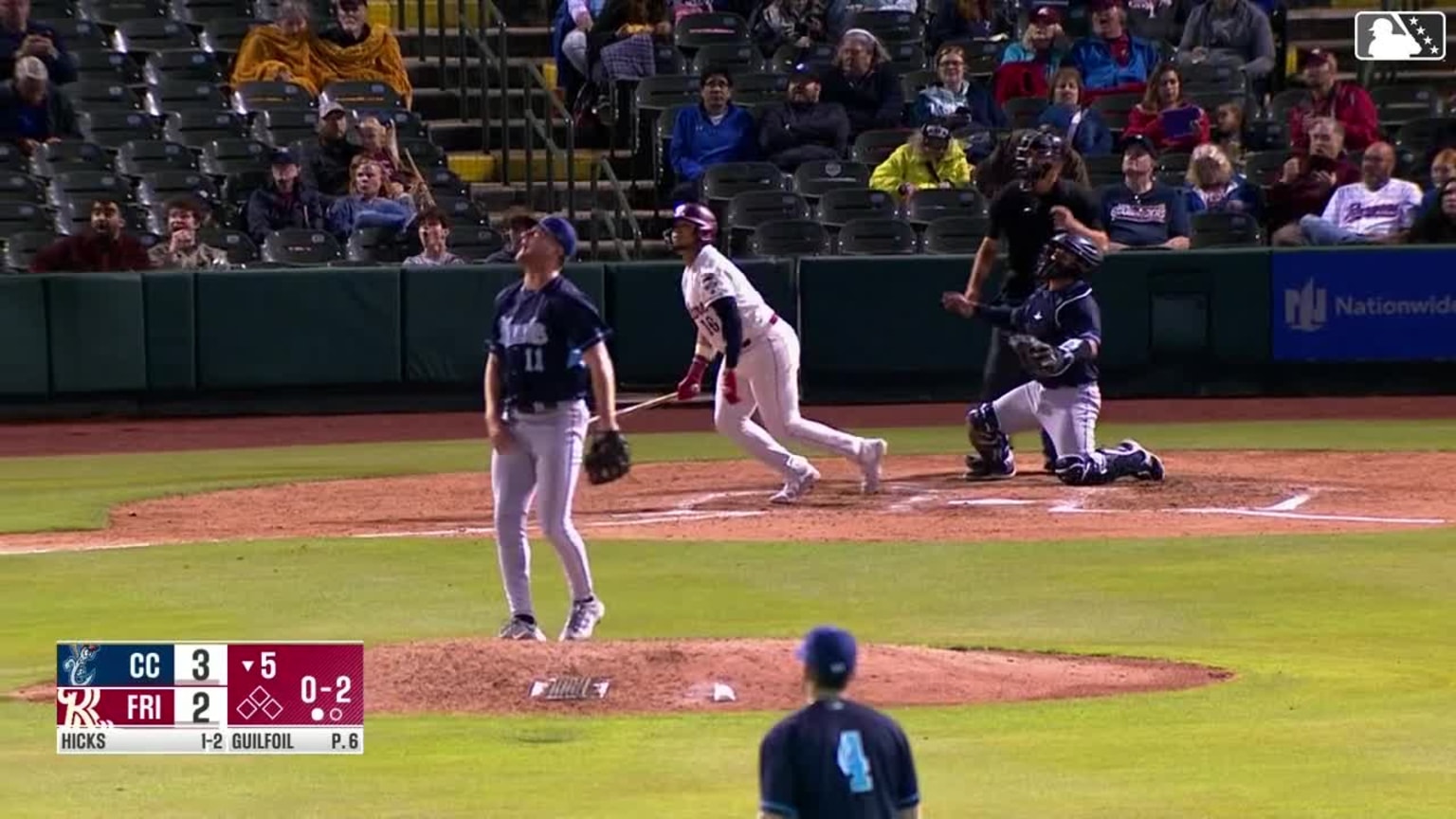 Abimelec Ortiz's solo homer 04/10/2024 RoughRiders