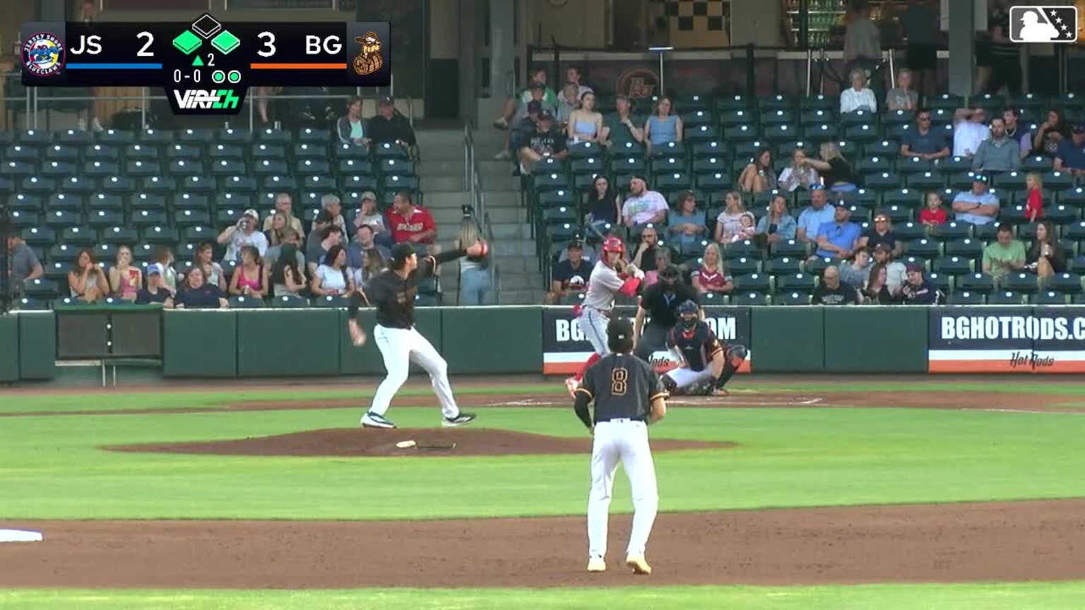 Trevor Harrison In play, run(s) to Brady Day | 04/24/2026 | BlueClaws