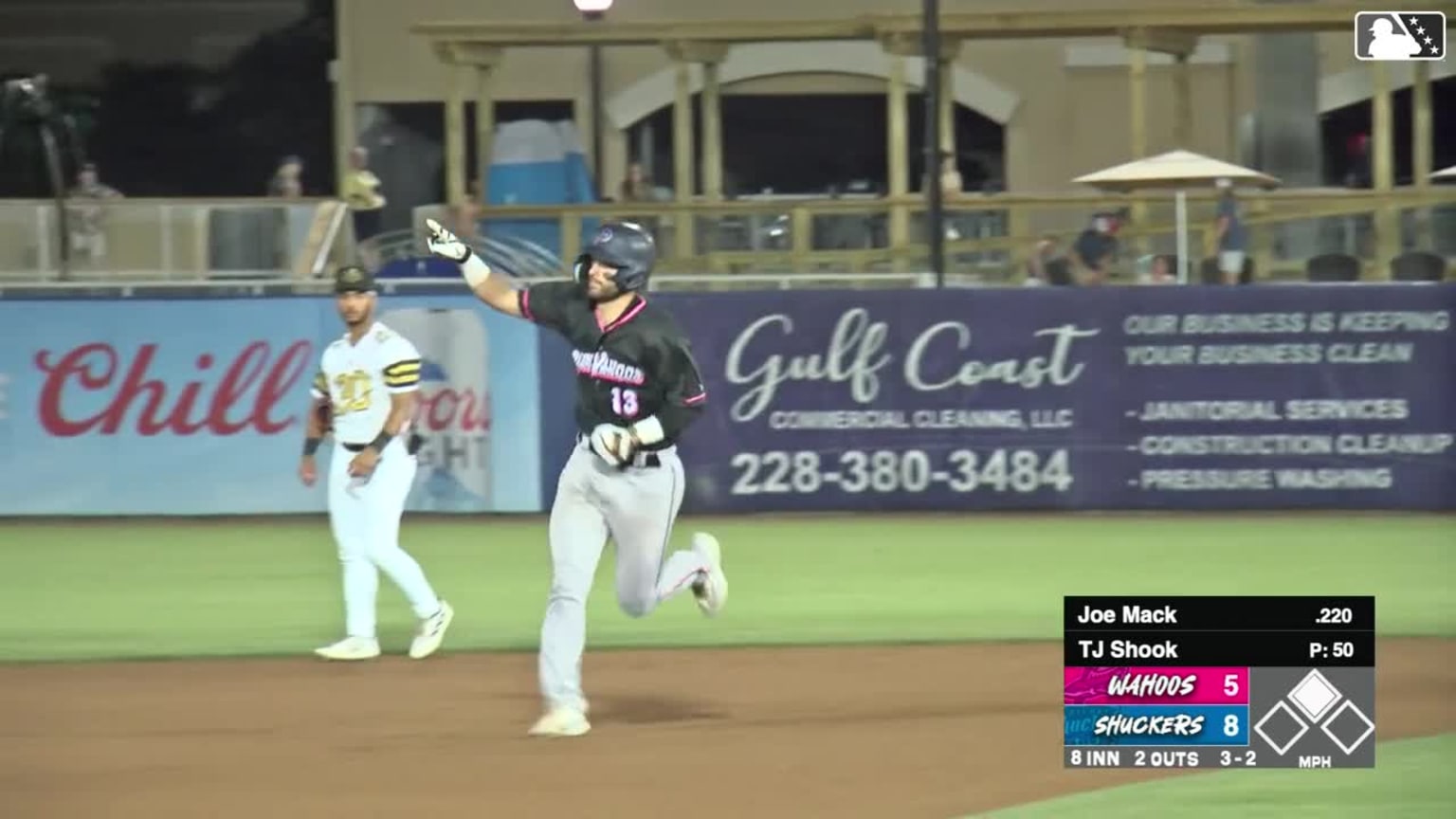 Joe Mack's two-run home run | 06/01/2024 | Blue Wahoos