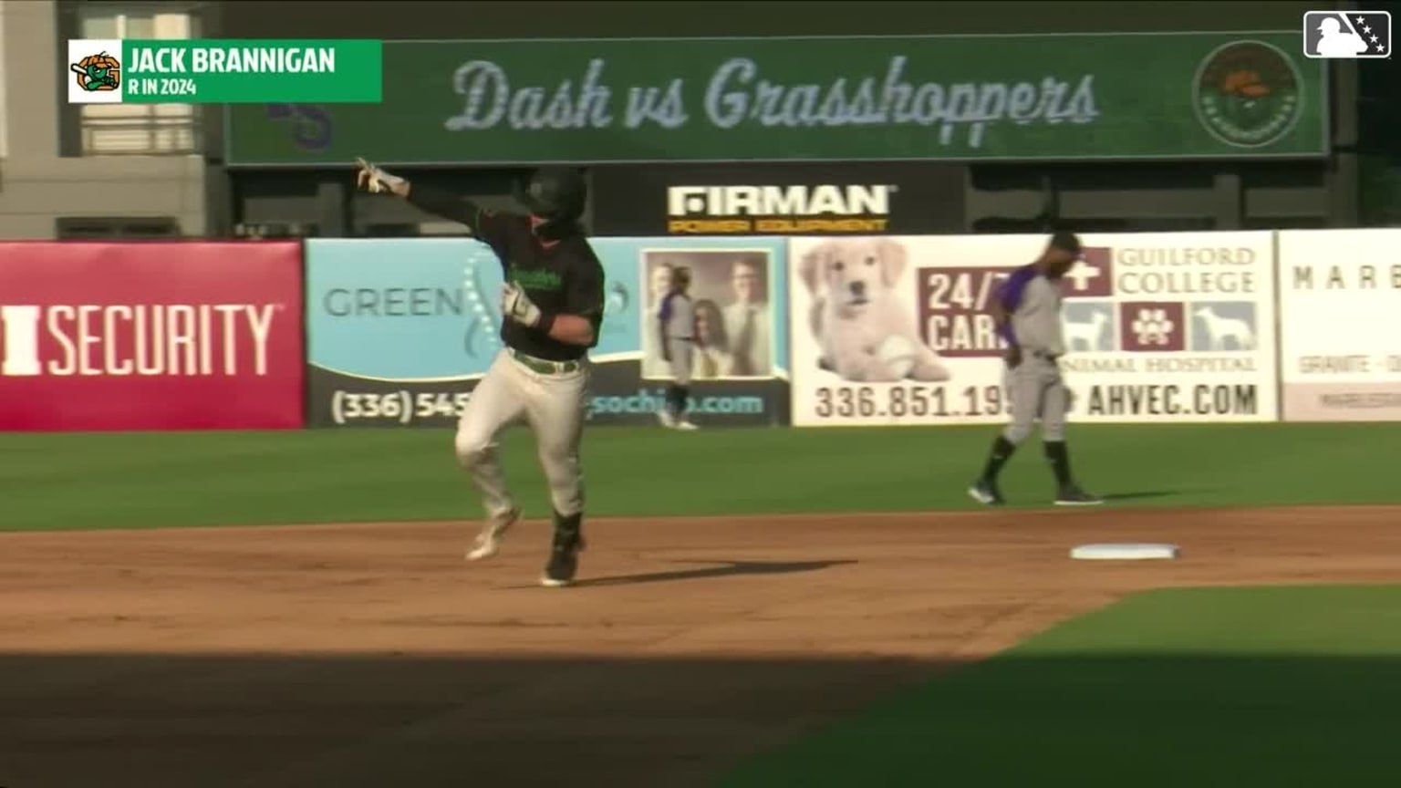 Jack Brannigan swats a solo shot | 07/09/2024 | Grasshoppers