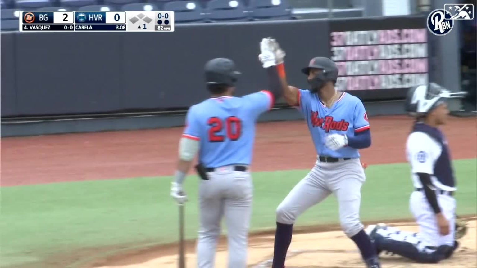 Willy Vasquez's three-run jack | 07/16/2023 | Hot Rods