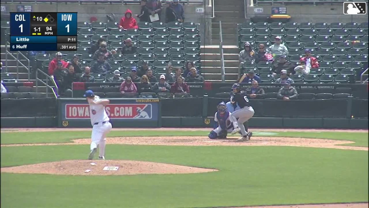 Luke Little In play, run(s) to Kody Huff | 05/06/2026 | Clippers