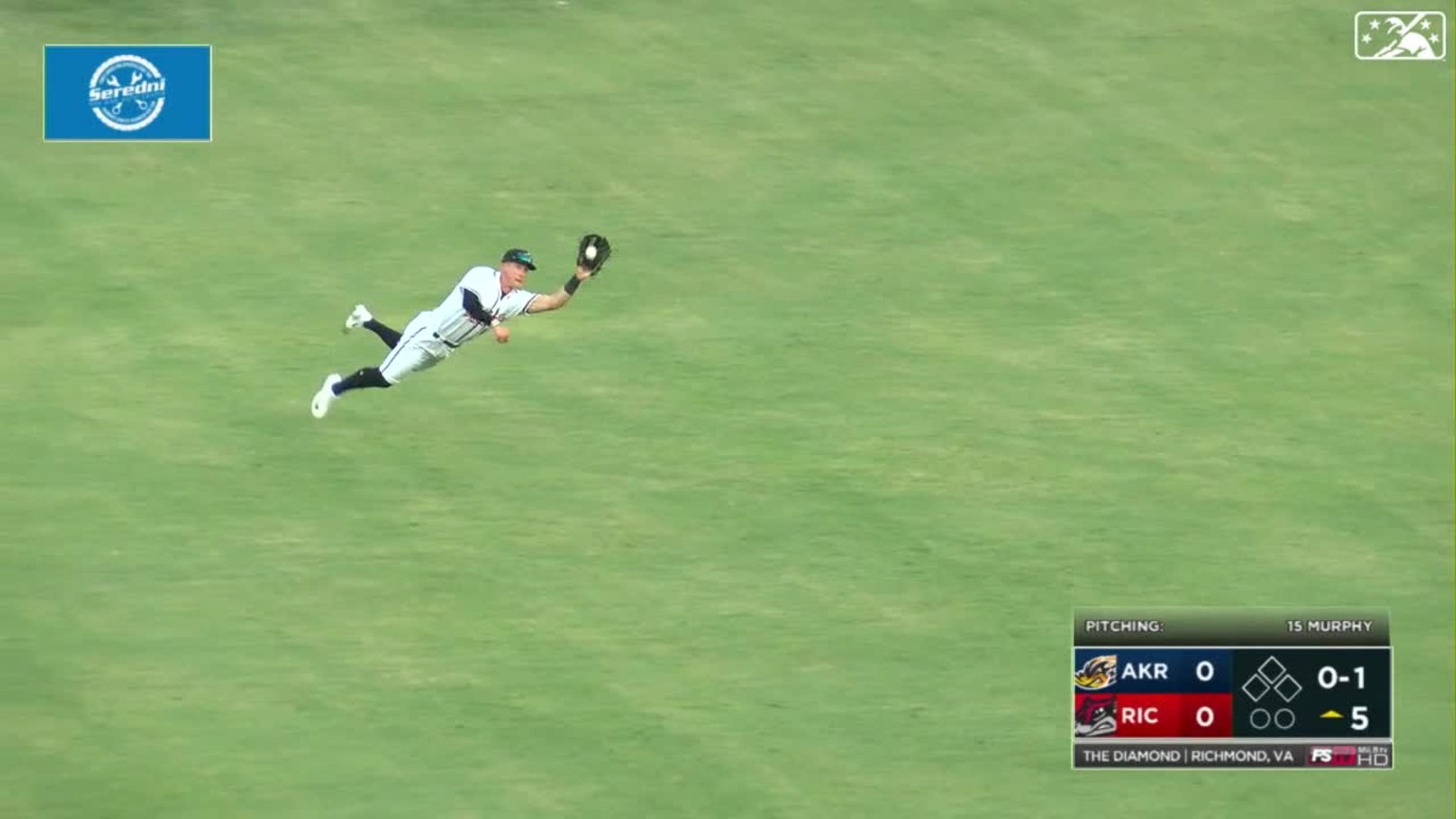 Matheny's diving catch | 09/05/2023 | Flying Squirrels