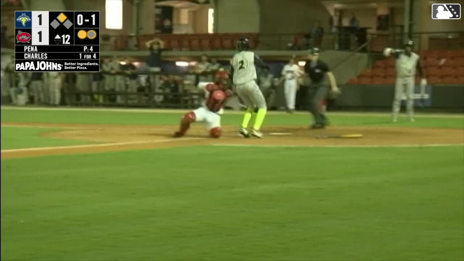Yophery Rodriguez's gamesaving play 05/02/2024 Mudcats