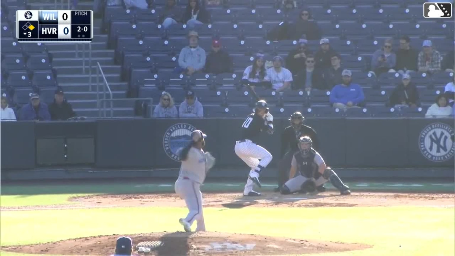 Core Jackson homers (2) on a fly ball to center field. Josue Gonzalez ...