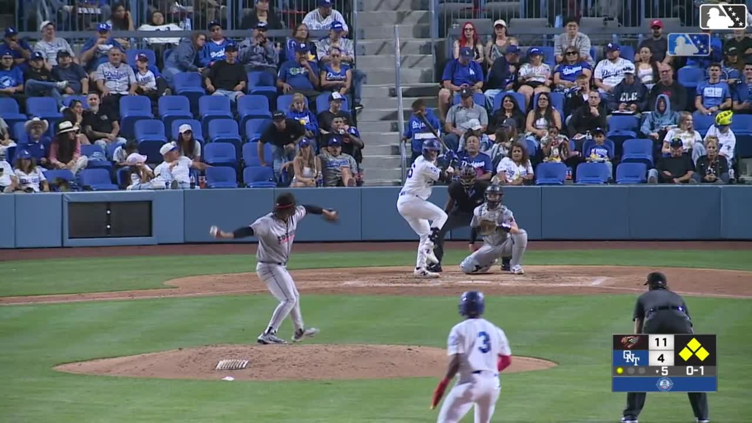 Conner O'Neal hits a grand slam (1) to center field. Chase Harlan ...