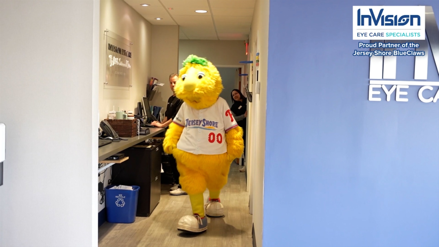 Buster at InVision Eyecare | 05/14/2025 | BlueClaws