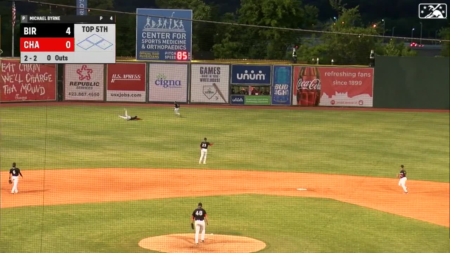 Rece Hinds' great play 05/03/2023 Lookouts