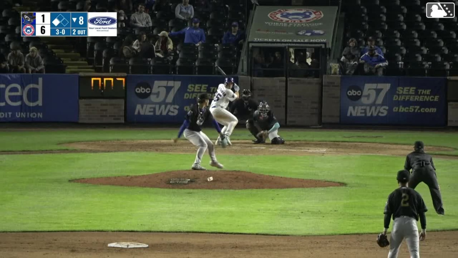 Josiah Hartshorn's ninth High-A homer | 06/25/2026 | Trash Pandas
