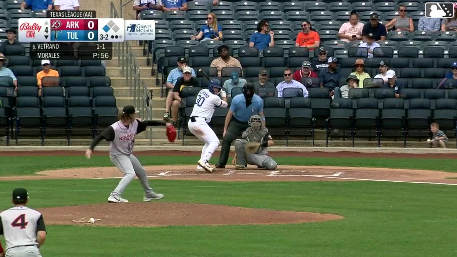 Joe Vetrano walks. Kyle Nevin scores. Wild pitch by pitcher Michael ...