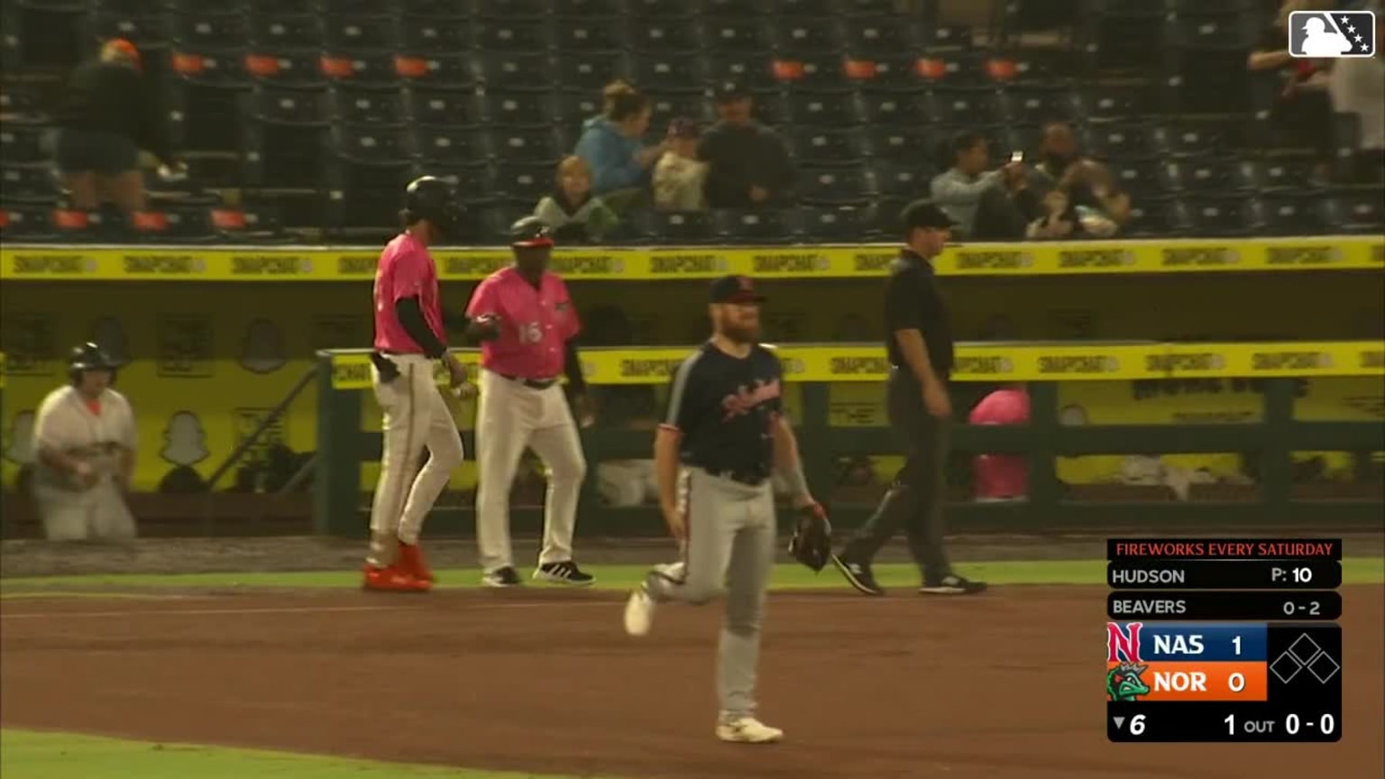Dylan Beavers' infield hit | 09/19/2024 | Tides