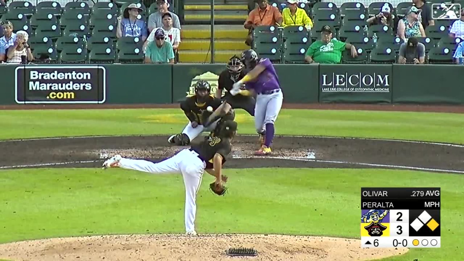 Olivar swats a goahead homer 06/16/2023 Mighty Mussels