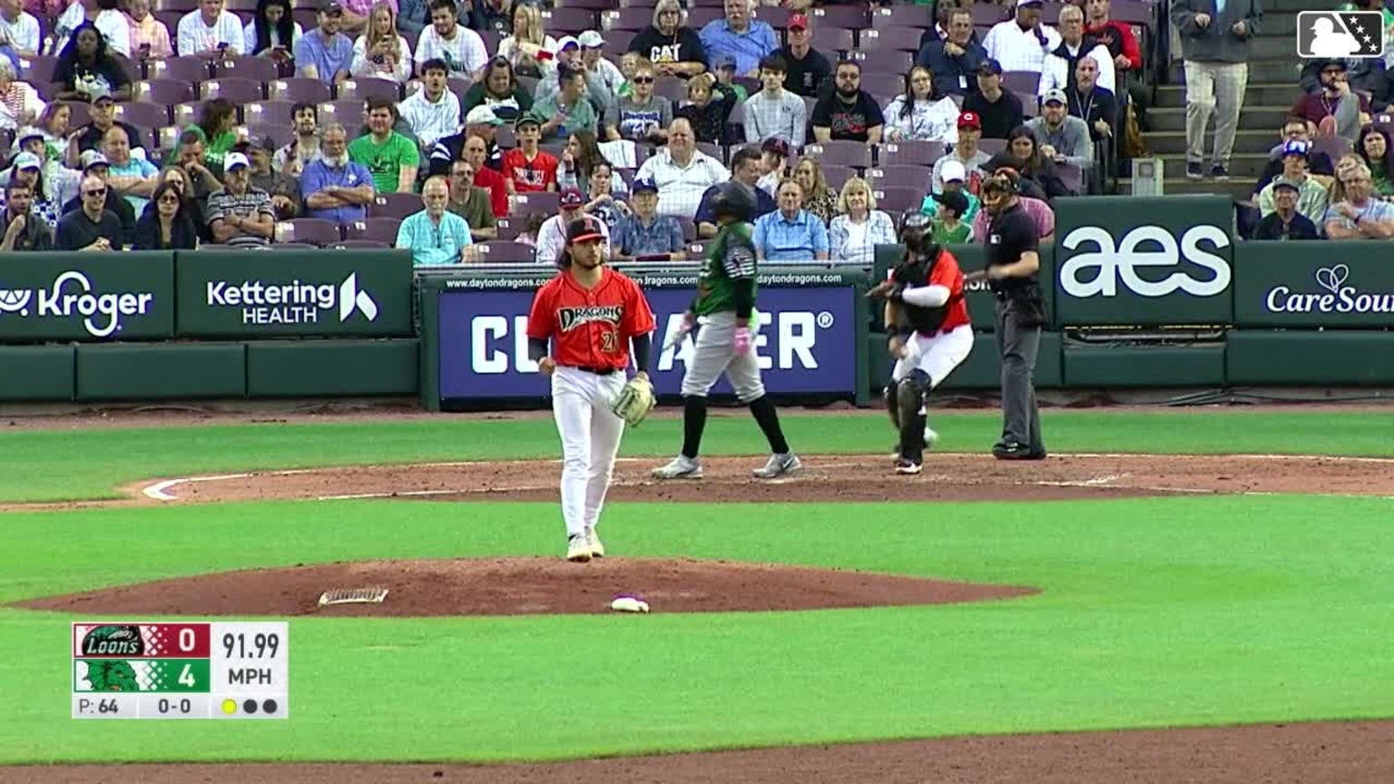 Javi Rivera strikes out his eighth and final batter | 05/18/2024 | Dragons