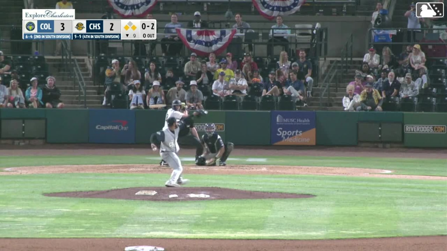 Derek Datil singles on a line drive to left fielder Henry Ramos ...