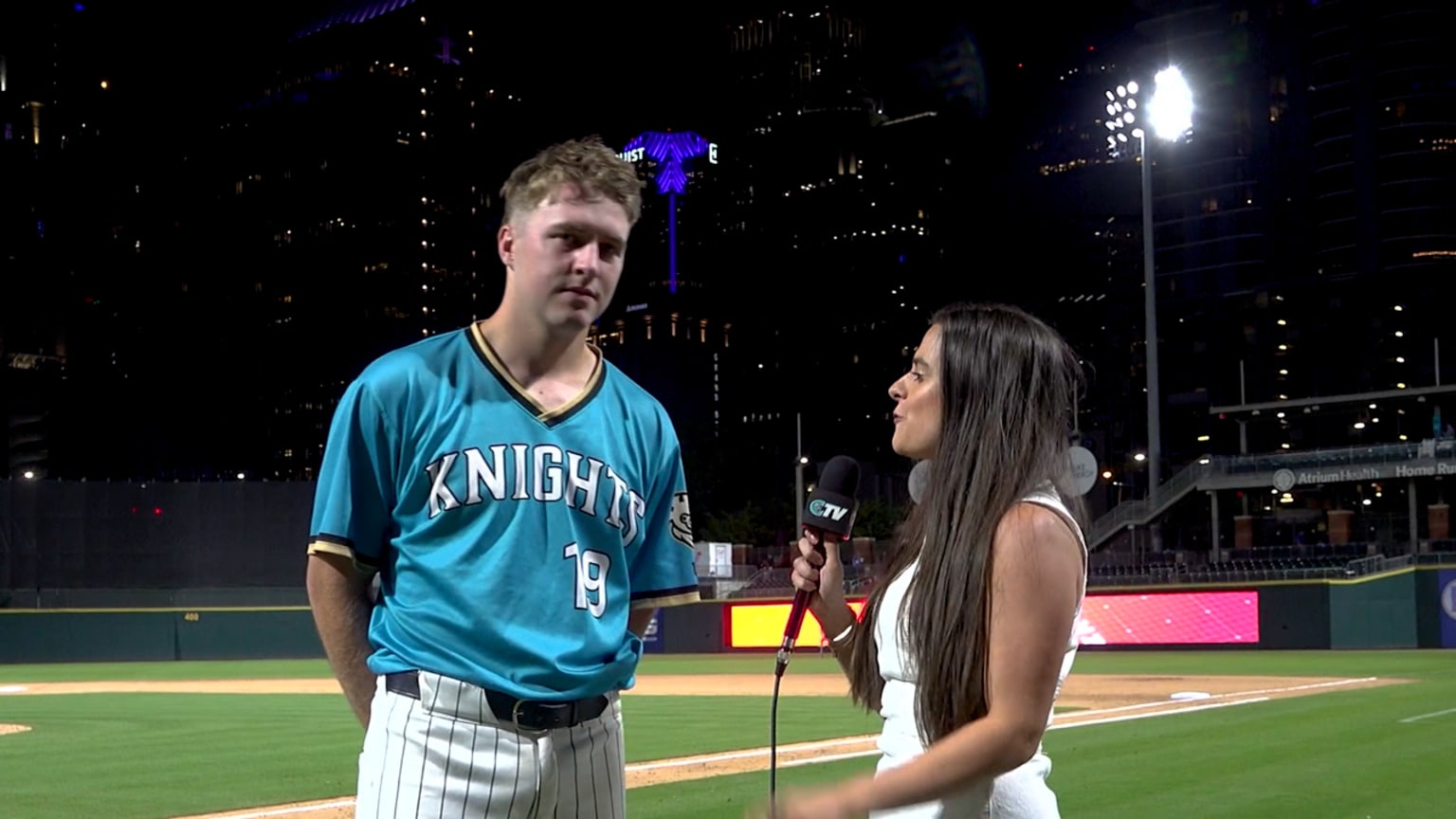 Teel after multi-homer game | 05/27/2025 | Knights