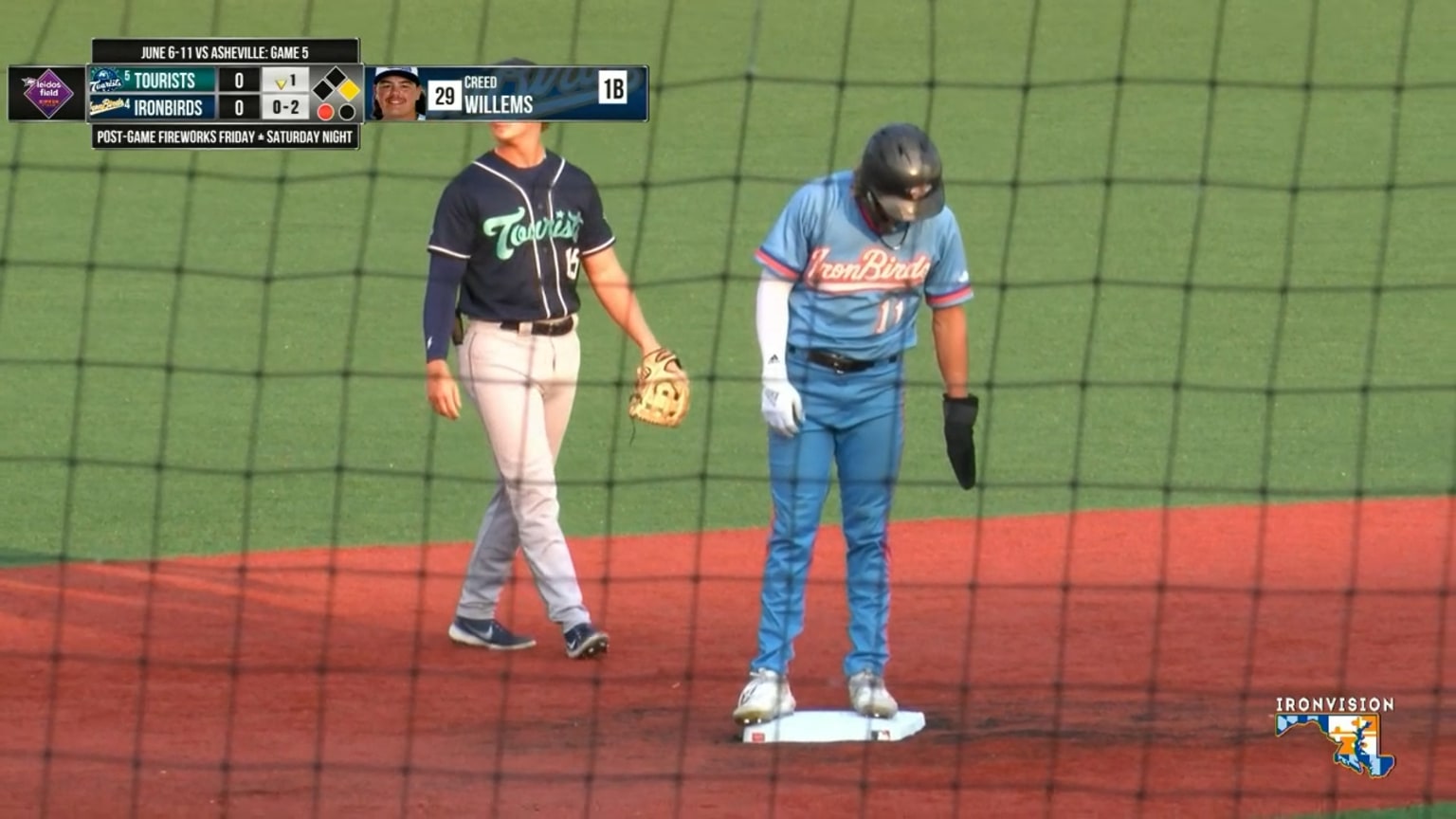 Holliday's two hits and two steals 06/11/2023 IronBirds