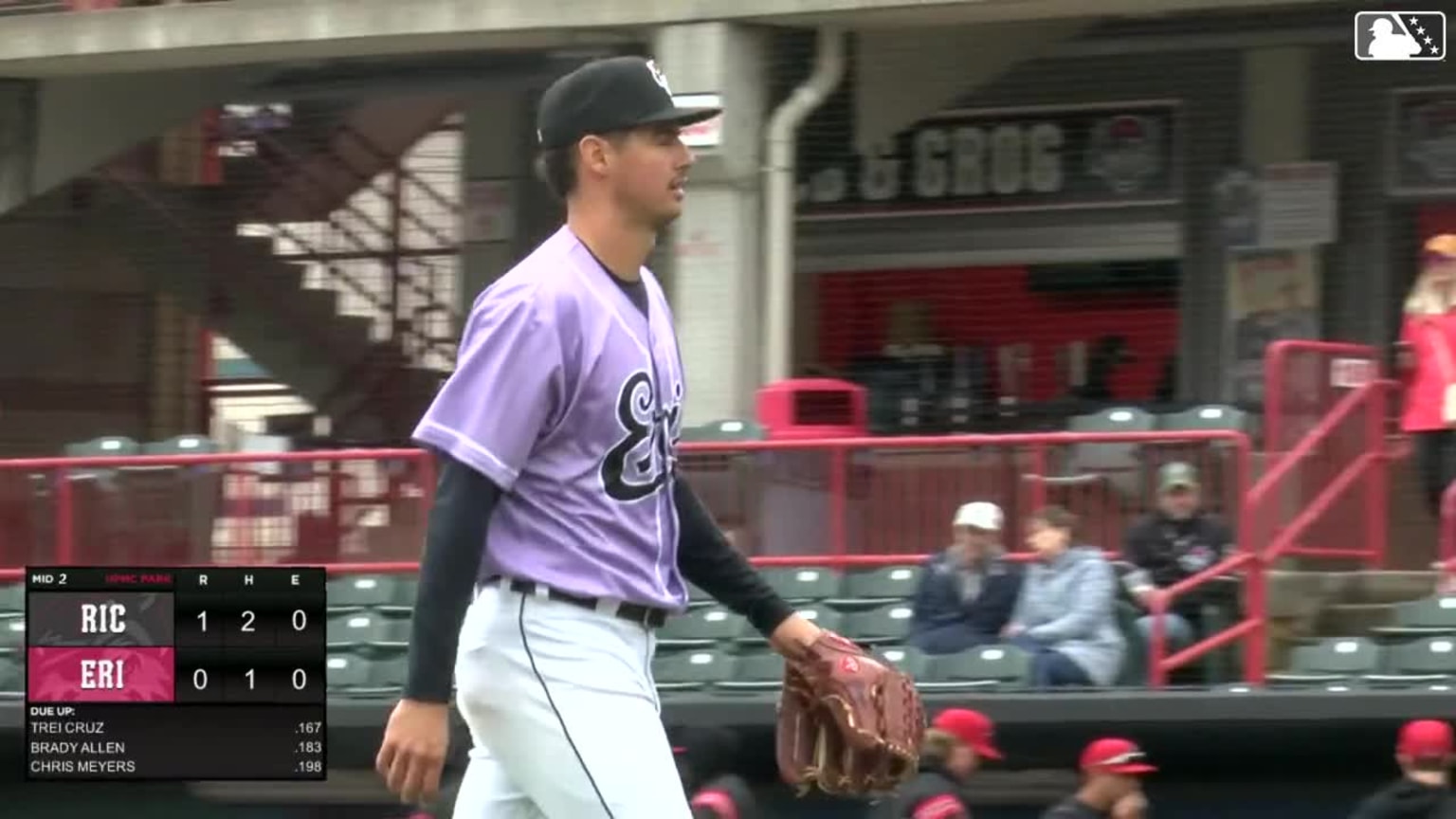 Austin Bergner strikes out the side in the 2nd | 05/12/2024 | SeaWolves