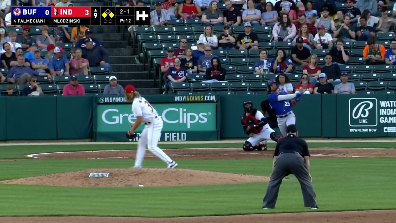 Damiano 3 run home run 05/01/2024 Bisons