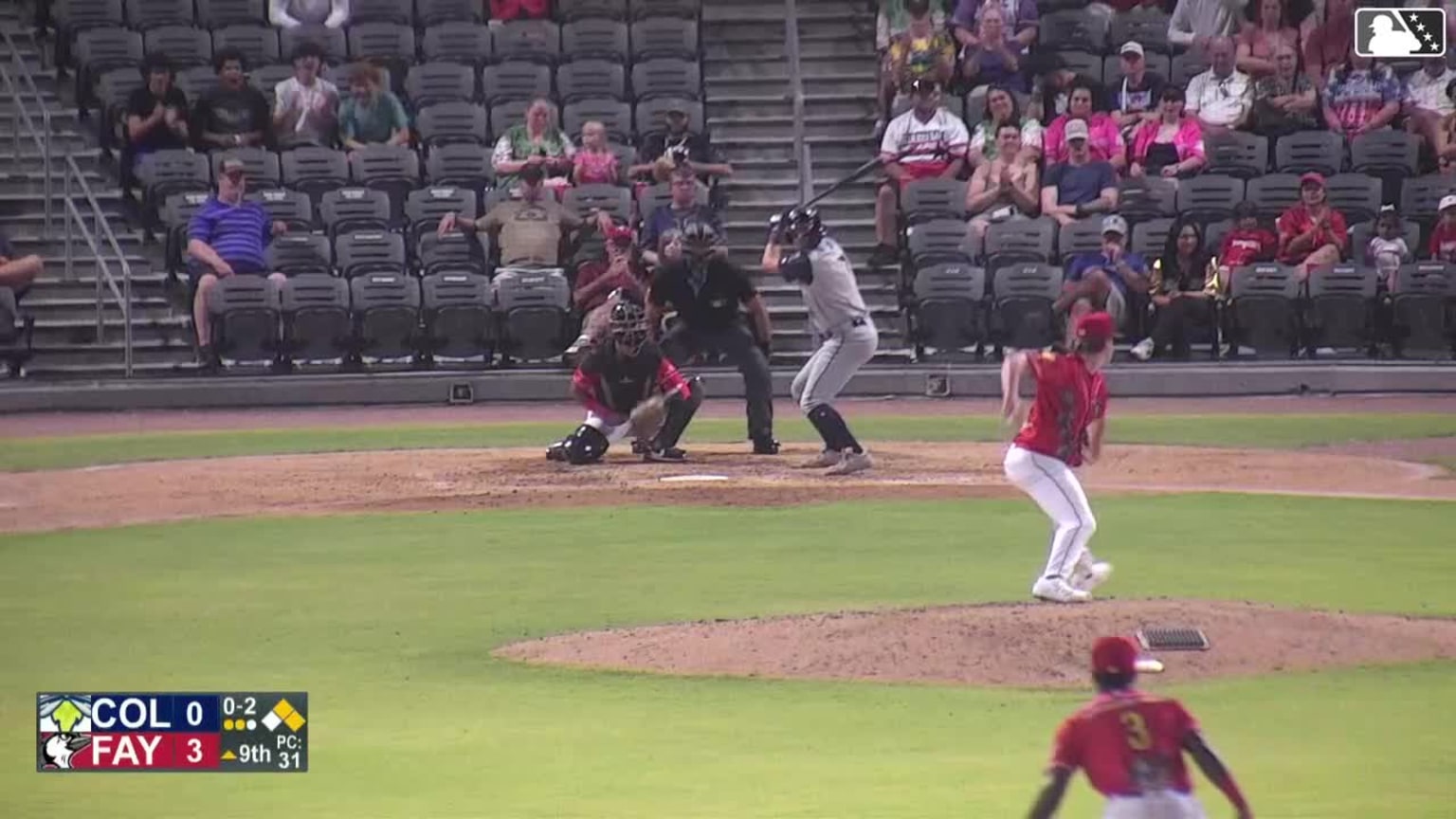 Stone Russell singles on a soft line drive to center fielder Josh Wakefield. Daniel Lopez scores. Henry Ramos to 3rd.
