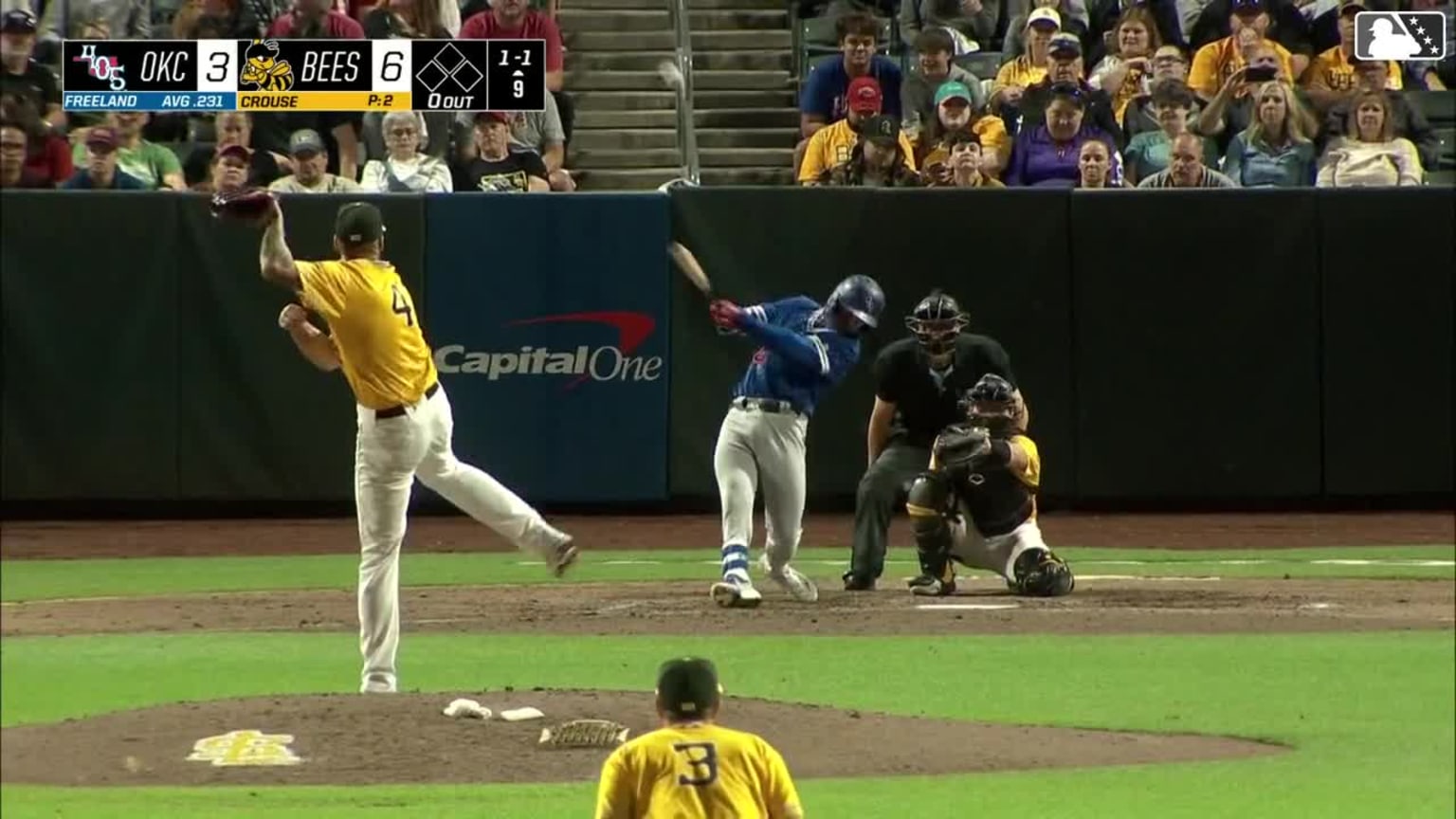 Alex Freeland clobbers a 440foot homer 09/21/2024