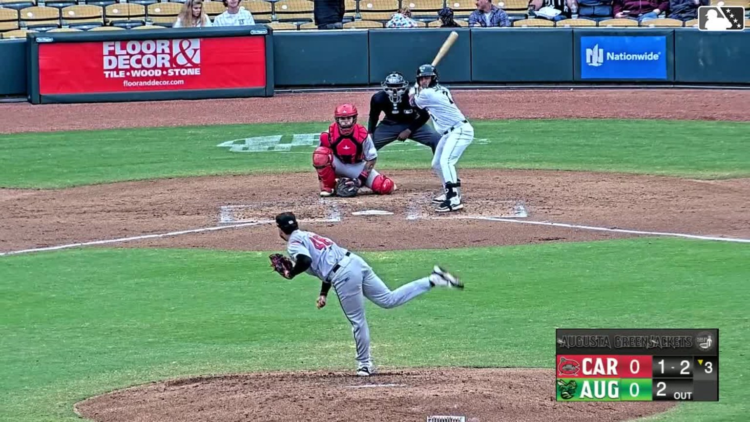 Yorman Galindez fans his seventh batter of the game 04/21/2024 Mudcats