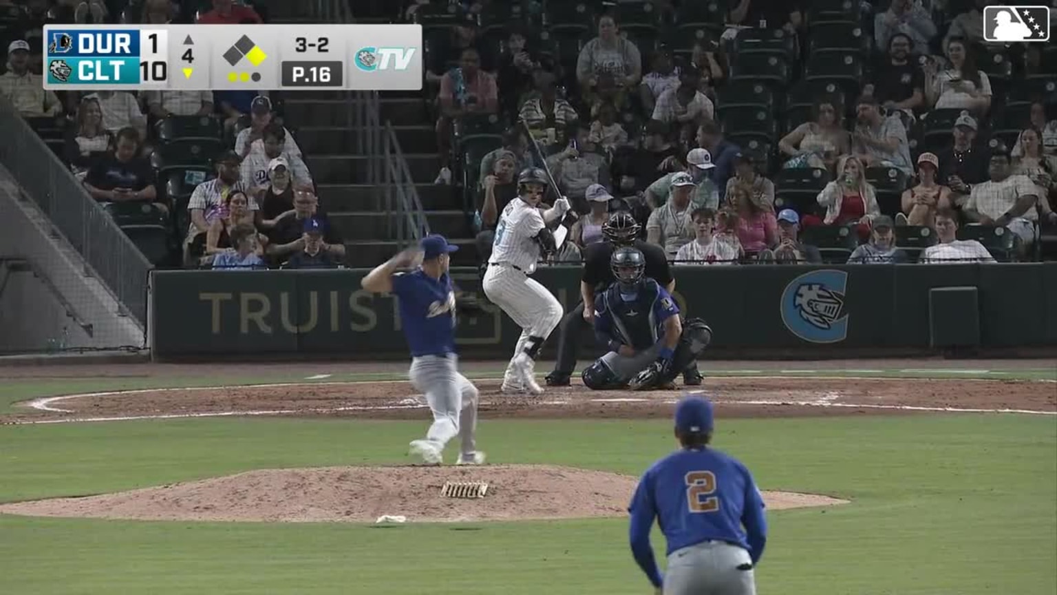 Drew Romo homers (1) on a fly ball to right center field. LaMonte Wade ...