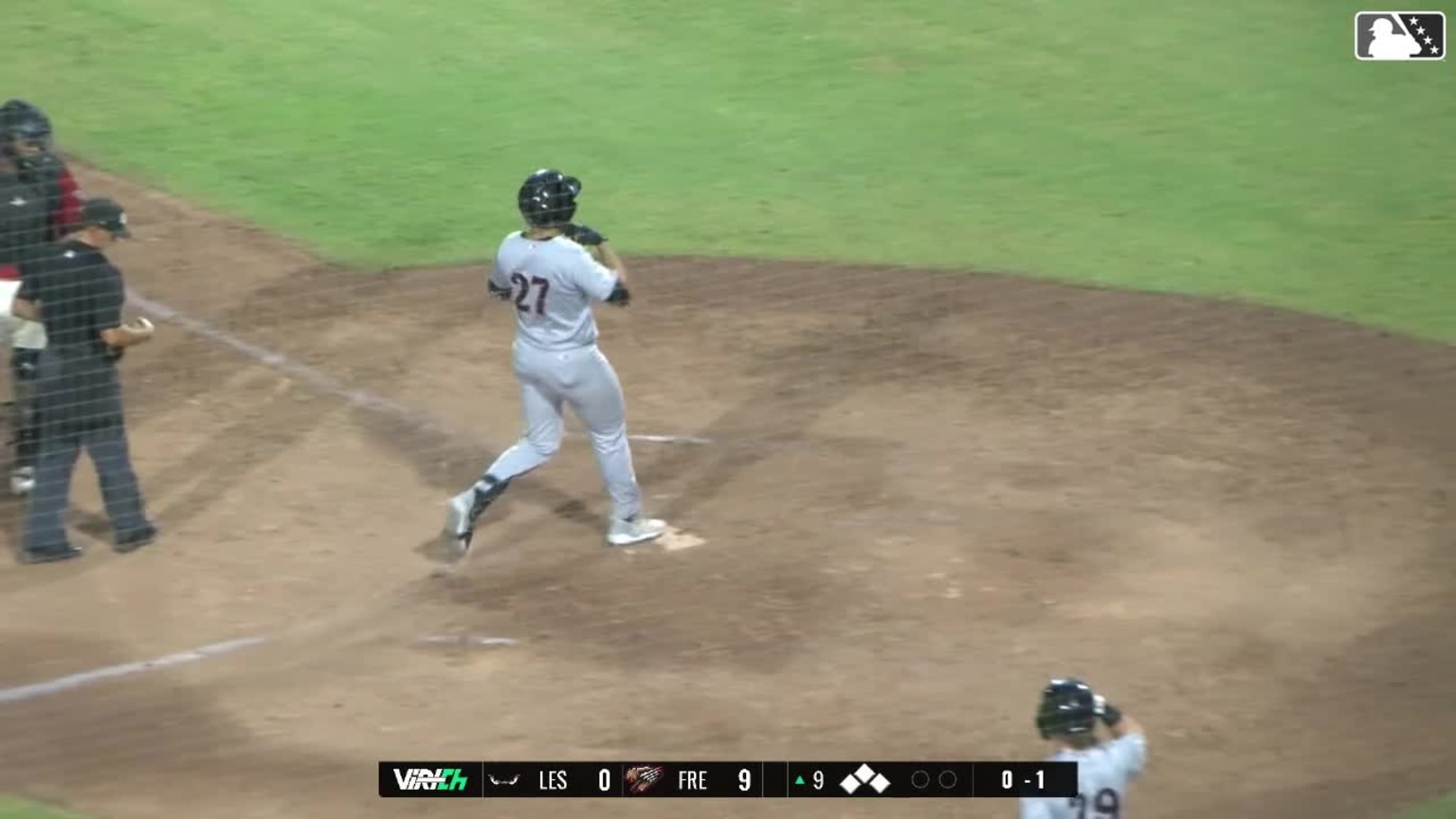 Lamar King Jr.'s first pro homer 08/04/2024 Storm