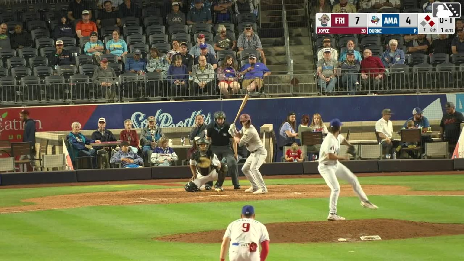 Corey Joyce homers (1) on a fly ball to center field. Keith Jones II ...